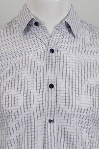 Uzun Kol Slim Fit Kareli Gömlek - 5
